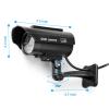 Saikiot Solar Powered Fake Security Camera, Easy to Install with Red Light LED Light Flashing and Warning for Indoor/Outdoor view 2