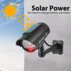 Saikiot Solar Powered Fake Security Camera, Easy to Install with Red Light LED Light Flashing and Warning for Indoor/Outdoor view 3