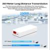 ALOUTSNOC 2 Port POE Repeater 1 to 2 PoE Extender with IEEE802.3af/at Plug and Play 48V, POE012-S view 4