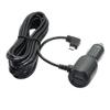 Dash Cam Micro USB Power Cable 11FT, Left Angle Micro USB Cable & Dual Supply Ports, for 12V or 24V Car and Truck Dash Cam GPS Navigator and Devices view 1