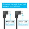 Dash Cam Micro USB Power Cable 11FT, Left Angle Micro USB Cable & Dual Supply Ports, for 12V or 24V Car and Truck Dash Cam GPS Navigator and Devices view 2