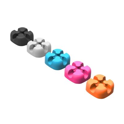 jojofuny Cable Management 5 Pcs Cable Holder Clip Silicone Cord Wrapper Cord Organizer Wire Organizer for Desk
