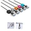 jojofuny Cable Management 5 Pcs Cable Holder Clip Silicone Cord Wrapper Cord Organizer Wire Organizer for Desk view 3