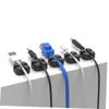 jojofuny Cable Management 5 Pcs Cable Holder Clip Silicone Cord Wrapper Cord Organizer Wire Organizer for Desk view 4