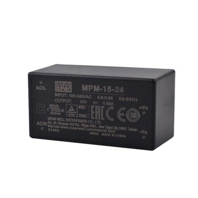 Mean Well MPM 15W 3.3V 3.5A Switching Power Supply AC Single Output MPM-15-3.3