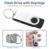 Wooolken 20Pack 4GB USB 2.0 Flash Drive with Keychains,Swivel USB Thumb Drives Memory Stick USB Drive for PC Laptop Computer (Black) view 4