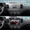 [2+64G] Android 13 Car Radio for Kia K3 Cerato Forte 2013-2016 - Wireless Carplay and Android Auto - 9 Inch Touchscreen Radio with EQ/WiFi/GPS + AHD Rear View Camera view 2