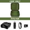 Case Compatible with Fvtga/for Vtiisamao Night Vision for Goggles - 4K Night Vision Binoculars, Holder for Telescopes Optics Scope, Mesh Pocket for 32GB Memory SD Card, Neck Strap (Case Only) (Green) view 2