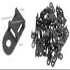 120 Set Cable Zip Tie Mounts Kit Black 6" Zip Ties, Black Cable Tie Base and Tapping Screw - Wire Cable Clips Organizer Holders Clamps view 2