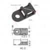 120 Set Cable Zip Tie Mounts Kit Black 6" Zip Ties, Black Cable Tie Base and Tapping Screw - Wire Cable Clips Organizer Holders Clamps view 4
