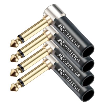 GKWKGB 10Pcs/lot Mono/Stereo Jack 6.35mm Male Plug Wire Connector Microphone MIC 6.3MM Plug Audio Connector (Color : TC122)