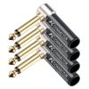 GKWKGB 10Pcs/lot Mono/Stereo Jack 6.35mm Male Plug Wire Connector Microphone MIC 6.3MM Plug Audio Connector (Color : TC122) view 1