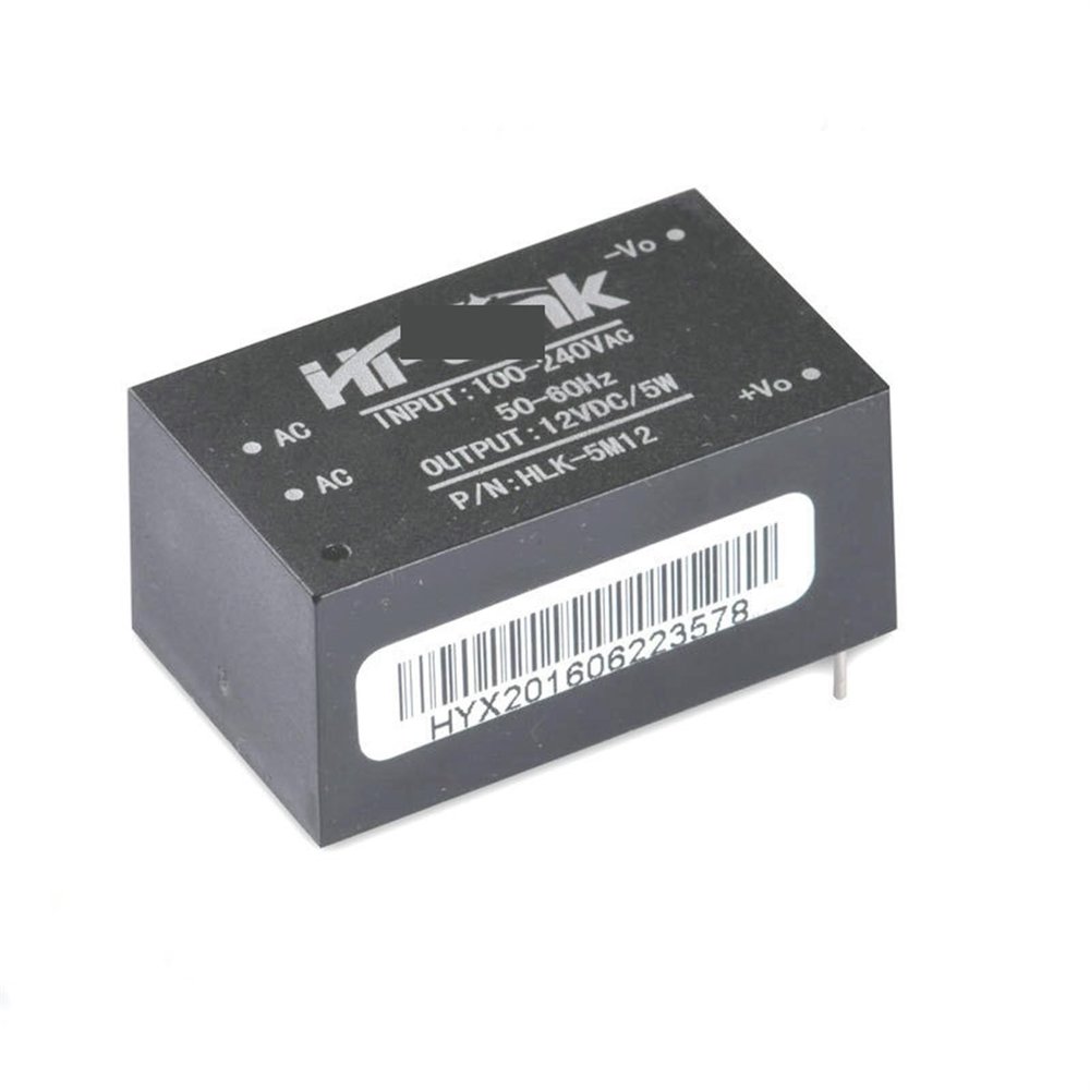 5PCS HLK-5M05 HLK-5M03 HLK-5M12 5W AC-DC 220V to 12V/5V/3.3V Buck Step Down Power Supply Converter Intelligent (Size : HLK-5M12)