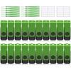 32GB USB Flash Drive 20 Pack AGECASH USB 2.0 Thumb Flash Drives Bulk Green Swivel 32GB USB Memory Stick Zip Jump Drive Multipack Pendrive with Labels & Lanyards view 1
