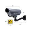 Fake Security Camera, Saikiot Dummy CCTV Surveillance System with Realistic Red Flashing Lights and Warning Sticker Indoor Outdoor Protect view 2