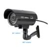 Fake Security Camera, Saikiot Dummy CCTV Surveillance System with Realistic Red Flashing Lights and Warning Sticker Indoor Outdoor Protect view 3