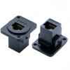 10Pcs/lot 8P8C RJ45 CAT6 Socket Panel Mount Female Jack Adapter Network Ethernet Modular Plug Extension Interface Connector view 1