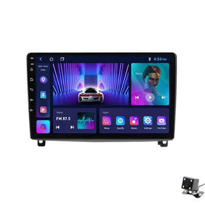 ADMLZQQ Car Stereo 9" Android 12 Double Din Bluetooth Autoradio for Peugeot 407 2004-2011,Touchscreen Radio with GPS Car-Play Bluetooth SWC Backup Camera Mirror Link 5G WiFi AM/FM,M90s