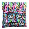 EReader Quilted Sleeve, Large 9.5" x 11.5" Book Sleeve, Quilted, Padded, Cancer Rainbow of Ribbons, Clutch Purse view 1