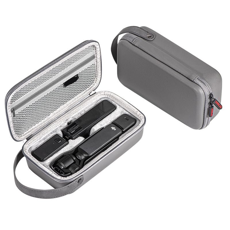 Aokicase DJI Osmo Pocket 3 Carrying Bag,Waterproof Hard Carrying Case for Osmo Pocket 3, Portable PU Storage Protective Bag for DJI Osmo Pocket 3 Creator Combo Accessories,PU Leather Storage(1136869)