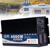 3000 4000 5000 Watt Pure Sine Wave Power Inverter 12V 24V 48V 60V DC to 110V 220V AC Converter for Vehicle/Home/RV/Truck Off-Grid Solar Power Inverter with LCD Display,4000W-12Vto220V view 1