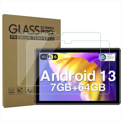 AKNICI 2-Pack Tempered Glass Screen Protector for DOOGEE U9/DOOGEE U10/DOOGEE U10 PRO Tablet 10 inch, Ultra Clear Transparency Anti-Scratch 9H Hardness