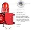 EOKHEOY Sound and Light Alarm Siren 0-120dB Speaker 9 Tone Adjustable Industrial Outdoor Waterproof Security Sirens 25W AC110V-120V (with pulg) view 3