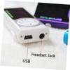 Mini Mp3 Player 16gb Support Led Flashlight USB Audio Player Silver Compact Size view 3