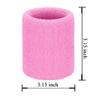HPWFHPLF Premium Wrist Sweatbands: Stay Dry, Play Hard - Ideal for Tennis, Football, Basketball, Running, 6 Pack Cotton Sweatbands for Men & Women (Pink) view 2