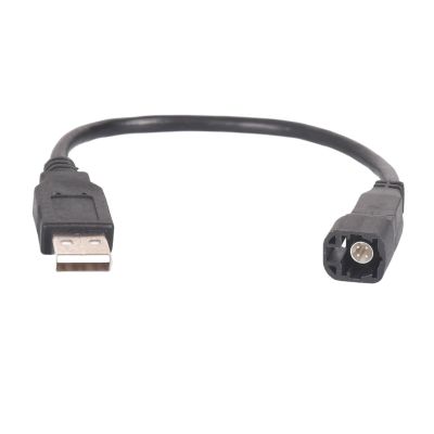 Car Rad1o USB Interface PlugTransfer Cable Fit Compatible RCD510 RCD300 CD 4 Pin Changer Port to Standard USB Port Socket