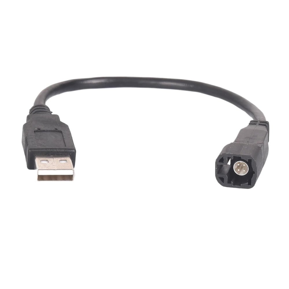 Car Rad1o USB Interface PlugTransfer Cable Fit Compatible RCD510 RCD300 CD 4 Pin Changer Port to Standard USB Port Socket