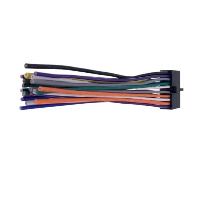 Car 20 Pin Cross T Type Socket Plug Connector Wiring Harness Cable Fit Compatible Rad1o Multimedia Player VX7021 CDH CM (Color : Cross Type)