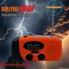 5000mAh Hand Crank Emergency Weather Radio, am fm noaa Solar Radio with Led Flashlight and Earphone Jack, Charger for Smartphone, USB-C Cable/Self Powered with SOS Alarm (Orange) view 3