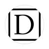 Luckluccy Initial Letter D Vinyl Decal Sticker 50 Pieces Monogram Balck Square Vinyl Stickers Family Inital Durable Round Decal Stickers for Laptop Skateboard Phone Computer Luggage 4inch view 1
