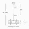 MaikOn Monitor Mount,tv Wall Mount, Double Sided TV Mount Bracket - Tilt and Rotatable TV Stand, Fits 32-70 Inch TVs TV Mount, Height Adjustment Up and Down, No Disassembly, Black view 2