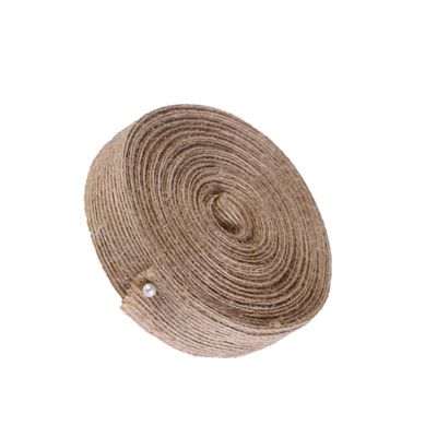 STOBOK 10m DIY Natural Jute Webbing Ribbon Twine Durable Eco-Friendly Craft String for Wedding Decor Gift Wrapping and Home Embellishments Roll Light Brown