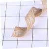 STOBOK 10m DIY Natural Jute Webbing Ribbon Twine Durable Eco-Friendly Craft String for Wedding Decor Gift Wrapping and Home Embellishments Roll Light Brown view 2