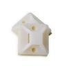 Homoyoyo 100pcs Self-adhesive Cable Tie Mounts Nylon Zip Tie Holders for Wire Management Easy to Install for Organization White view 1