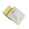 Homoyoyo 100pcs Self-adhesive Cable Tie Mounts Nylon Zip Tie Holders for Wire Management Easy to Install for Organization White view 3