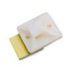 Homoyoyo 100pcs Self-adhesive Cable Tie Mounts Nylon Zip Tie Holders for Wire Management Easy to Install for Organization White view 4