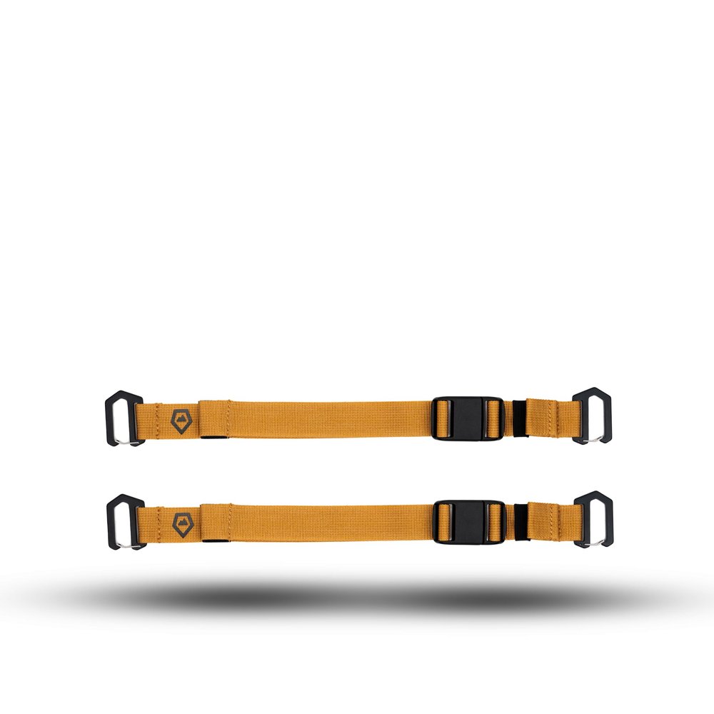 WANDRD Premium Accessory Straps: Durable 1" Straps w/Magnetic Buckle, Metal Gatekeepers & Reflective Logo (2-Pack)