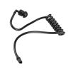 Black Replacement Coiled Ear Tube for, Ear Piece for, Black Ear Piece for for, Sound Tubes, Flexible Design, Materials, 5 Line Conduits, 5 Replace Earbuds view 2