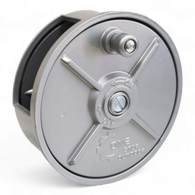 Light Weight Aluminum Tie Wire Reel with Rewind Knob - Left & Right Handed - Tie Wire Reel Coil Holder Wheel, With Belt Loops & Knob (Aluminum)