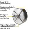 Light Weight Aluminum Tie Wire Reel with Rewind Knob - Left & Right Handed - Tie Wire Reel Coil Holder Wheel, With Belt Loops & Knob (Aluminum) view 3