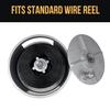 Light Weight Aluminum Tie Wire Reel with Rewind Knob - Left & Right Handed - Tie Wire Reel Coil Holder Wheel, With Belt Loops & Knob (Aluminum) view 4