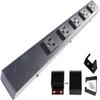 16" Hardwired Power Strip (NO Power Cord), 5 Vertical Outlets (NOT Tamper Resistant), NO Ears (Without mounting tabs), 15A (NOT a 20 Amp Unit), Black view 1