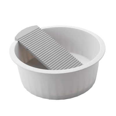 Beavorty 1set Plastic Washbasin Wash Board Thickened Design for Hand Washing Clothes Newborn Essentials Lightweight and Portable Laundry Basin