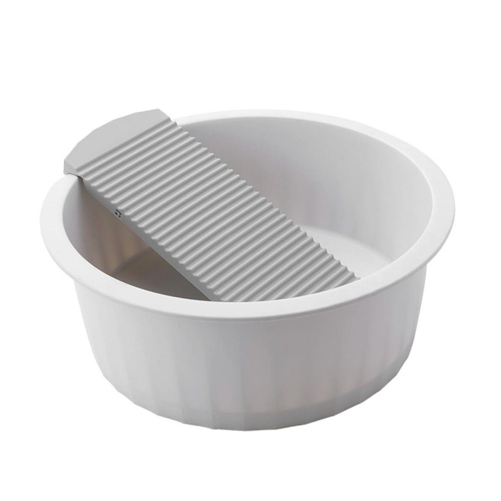 Beavorty 1set Plastic Washbasin Wash Board Thickened Design for Hand Washing Clothes Newborn Essentials Lightweight and Portable Laundry Basin