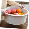 Beavorty 1set Plastic Washbasin Wash Board Thickened Design for Hand Washing Clothes Newborn Essentials Lightweight and Portable Laundry Basin view 3