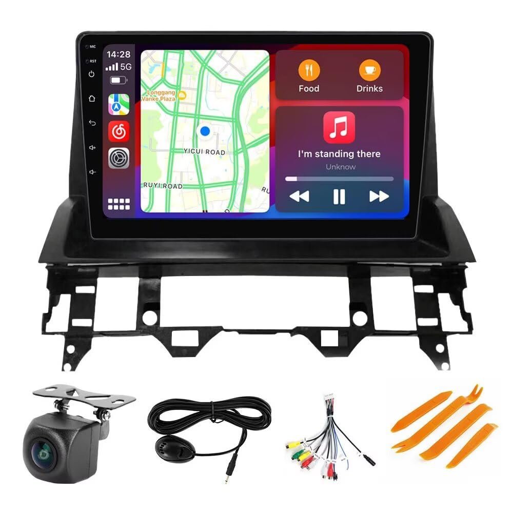 Radio Stereo for Mazda 6 Atenza 2002-2007, Biorunn Android.1 Inch (8GB+128GB) 8-Core GPS Navigation Wireless Car-Play Android Auto Upgrade Dash Kit IPS Head Unit